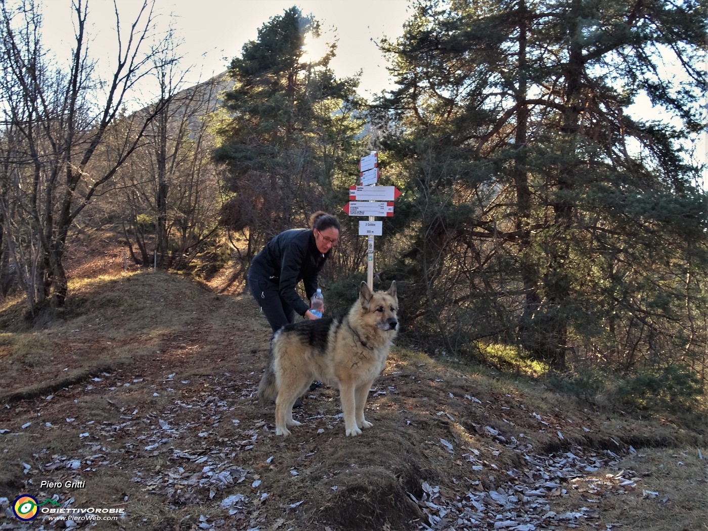 36 Alla Selletta di Corone-3 Gobbe-incrocio di sentieri (1073 m).JPG